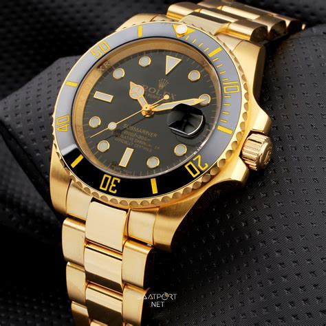 rolex submariner blue gold replica|black rolex submariner for sale.